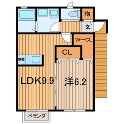 プレステージⅡの物件間取画像